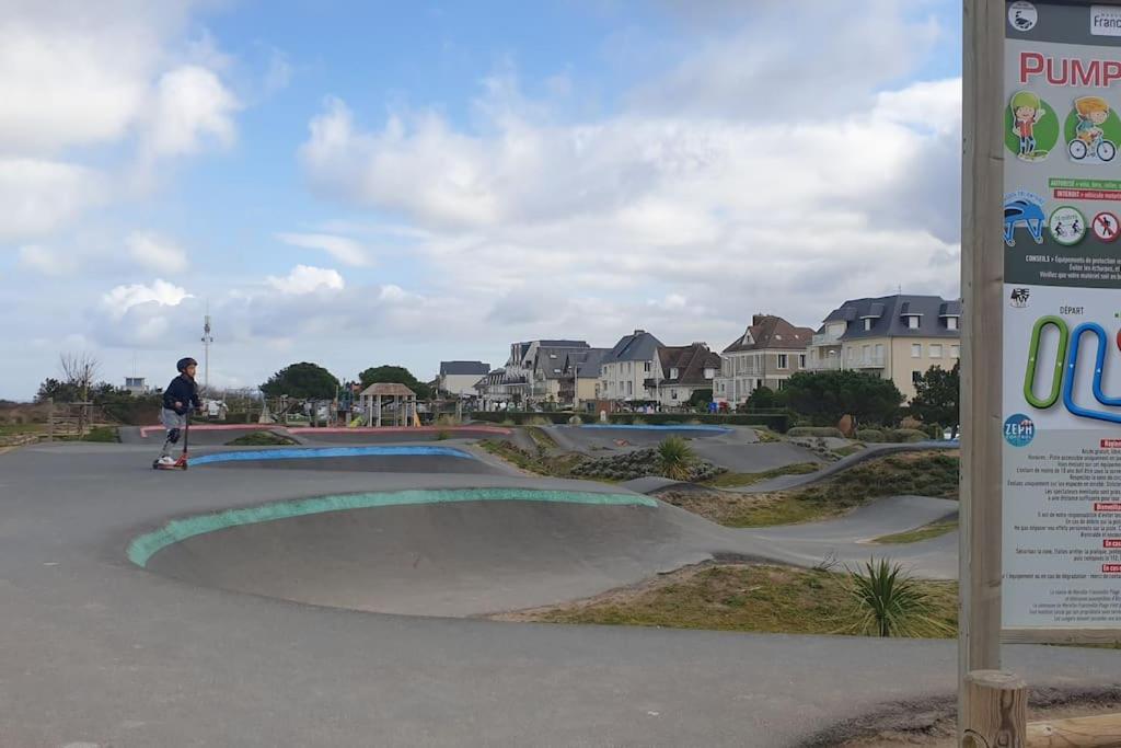 Studio Front De Mer Merville-Franceville-Plage Esterno foto